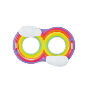 Flotador Inflable BESTWAY Rainbow Dreams para Dos Personas 186 x 116 cm