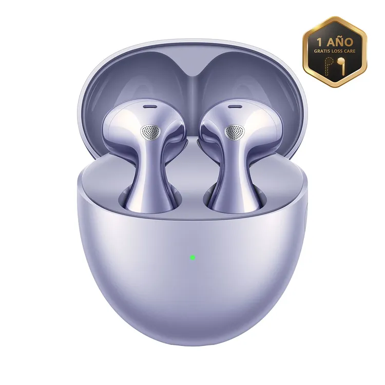 Audifonos HUAWEI Inalámbricos Bluetooth Deportivos In Ear Freebuds 6 Cancelación de Ruido Morado Lavanda - Imagen 2