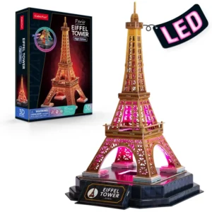 Rompecabezas 3D CUBIC FUN Torre Eiffel Edición Noche 51 Piezas