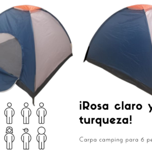 Carpa Camping 6 Personas Y Colchoneta