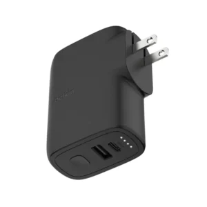 Cargador de Pared BELKIN 25W USB-C (USB-C 25W | USB-A 12W) | Batería Recargable 5000 mAh Negro