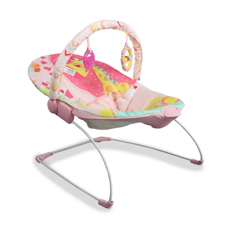 Mecedora para Bebé BEBESIT Silla Vibradora Musical Bouncer Rosado
