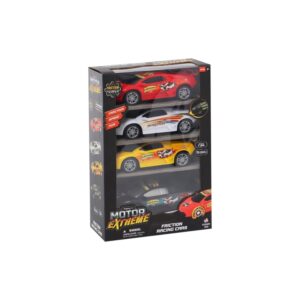 Set x 4 Carros de Carreras MOTOR EXTREME