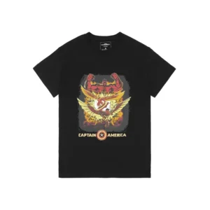 Camiseta Unisex Marvel GILDAN Capitán América - Falcon - Red Hulk Negro S