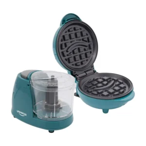 Combo UNIVERSAL Mini Waflera + Picatodo Color Azul Turquesa
