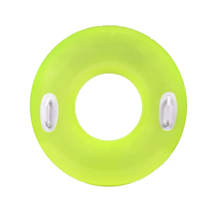 Flotador Inflable Aro Amarillo Neón con Asas INTEX