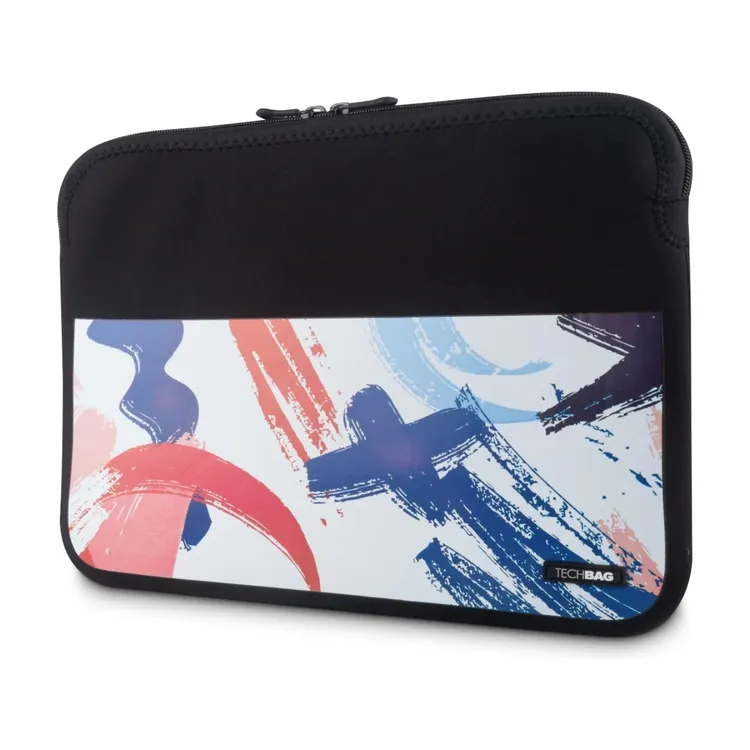 Funda TECHBAG en Neopreno para Portátil 15" Pulgadas Negro Estampado