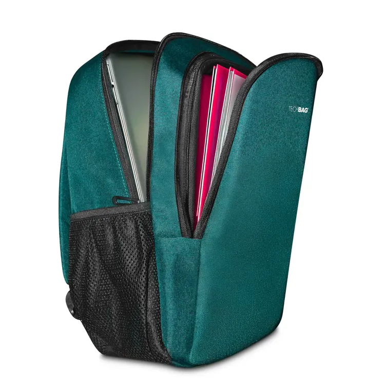 Morral TECHBAG L-1650 15" Pulgadas Verde - Imagen 5