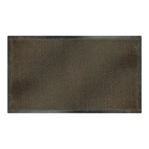 Tapete de Entrada DIB Fibras Sintetica 40 x 60 cm Negro Naranja