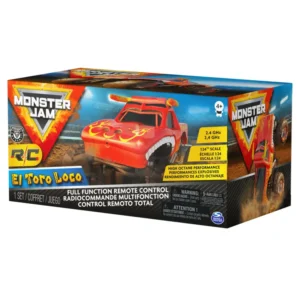 Carro de Juguete MONSTER JAM RC - El Toro Loco - Escala 1:24