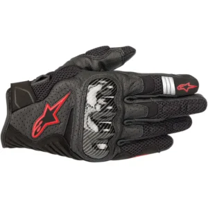 Guantes Moto ALPINESTARS SMX-1 AIR V2 Negro Rojo Talla M