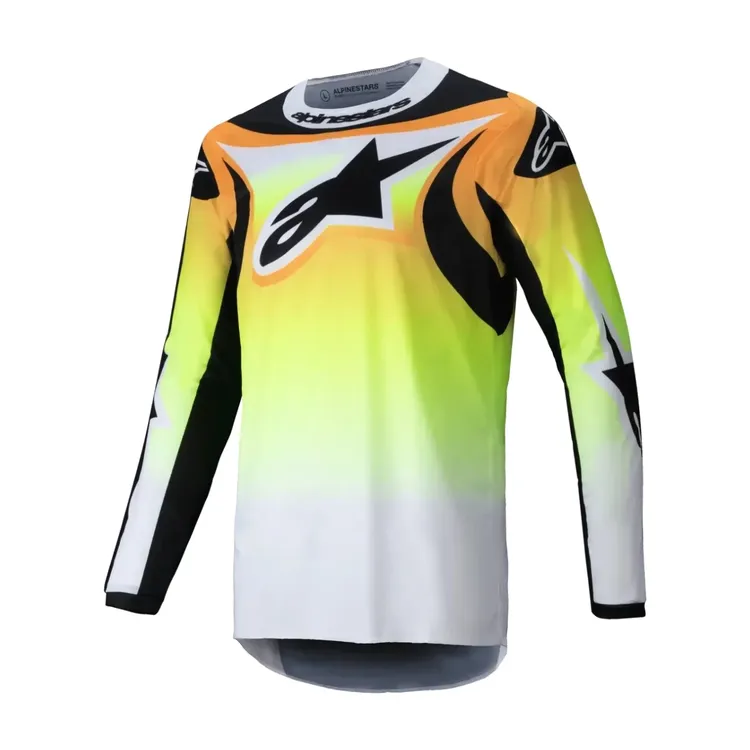 Jersey Moto ALPINESTARS Fluid Wurx Amarillo Negro Talla L