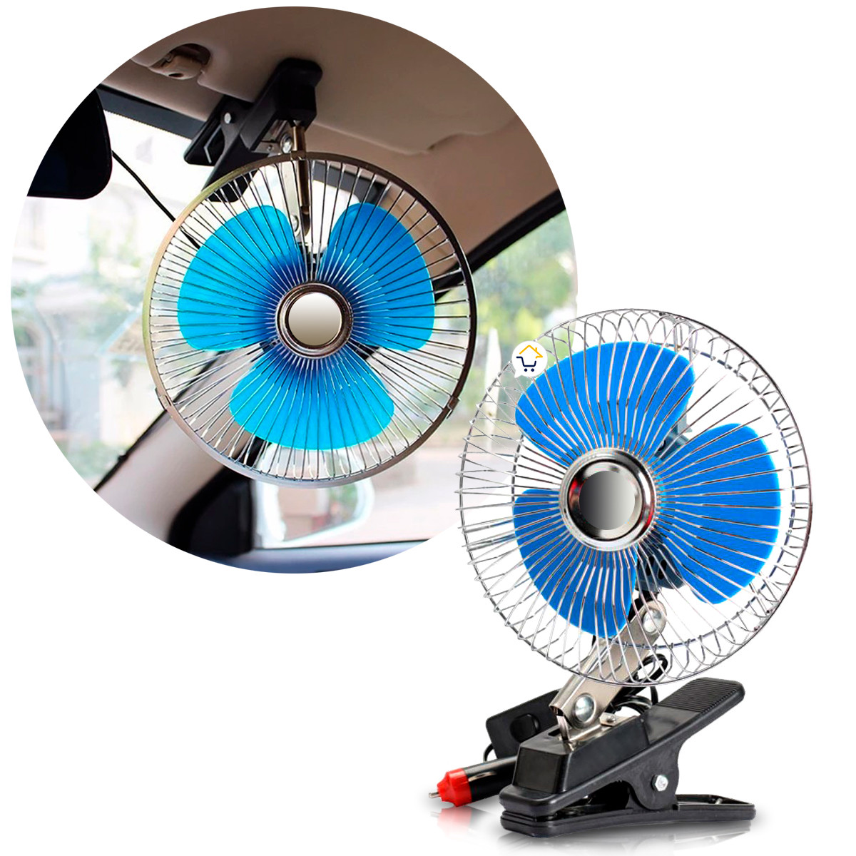 Mini Ventilador Giratorio Carro 74550