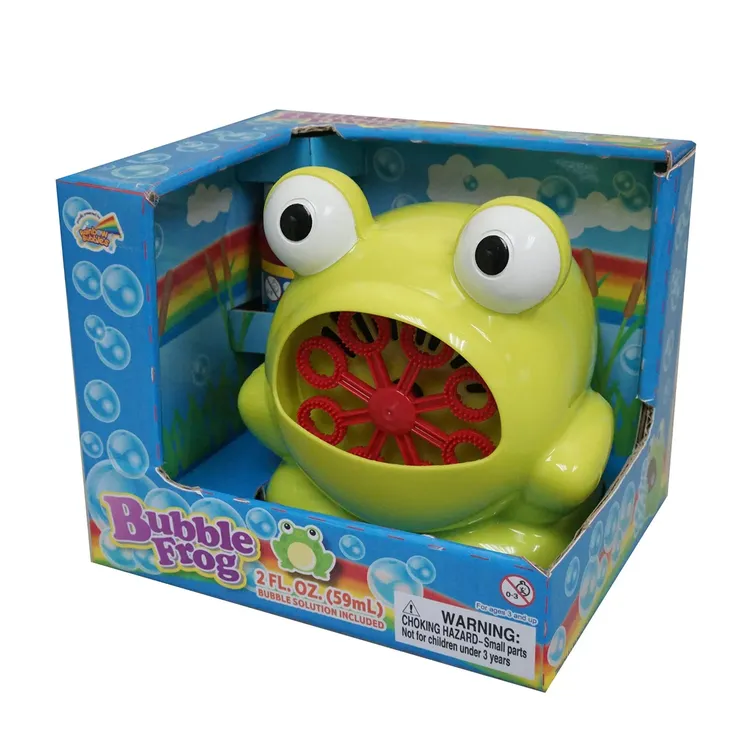 Juguete Máquina de Burbujas Rana Operado a Batería - Imagen 7