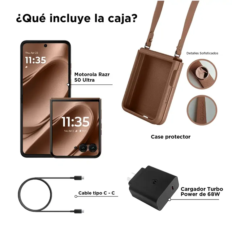 Celular MOTOROLA Razr 50 Ultra 512GB 5G Chocolate - Imagen 3