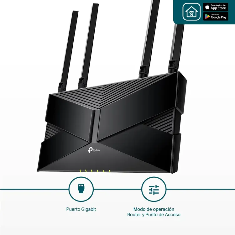 Router TP-LINK WiFi 6 4 Antenas Doble Banda AX1800 Mbps Archer AX23 - Imagen 4
