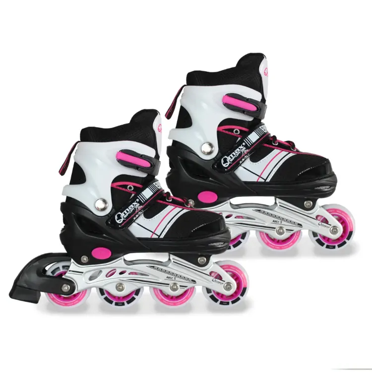 Set De Patinaje Con Protecciones Patines De Iniciación Talla S (30 A 33) Epic Rosado QMAX - Imagen 2