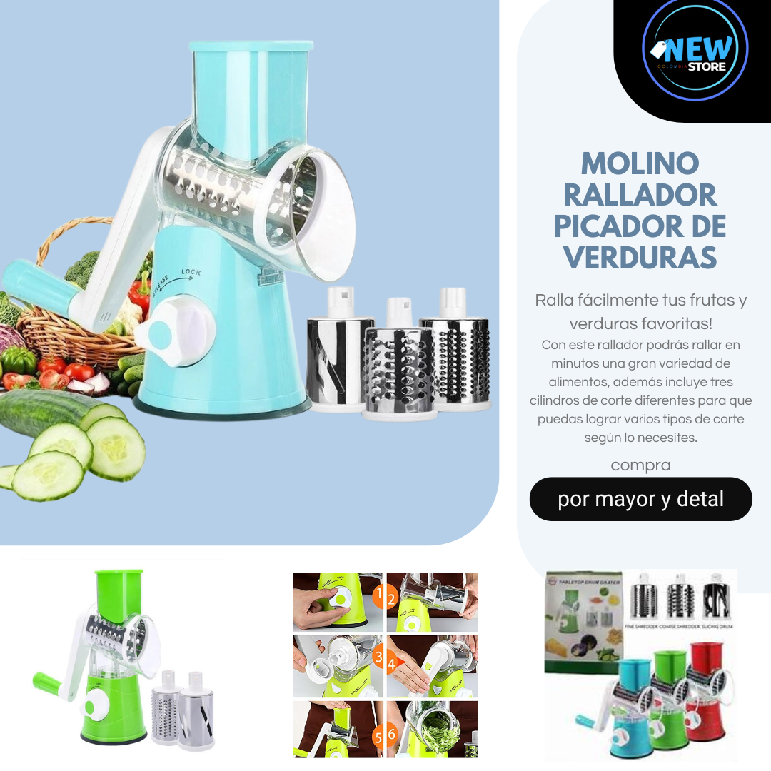 Molino Rallador picador de verduras