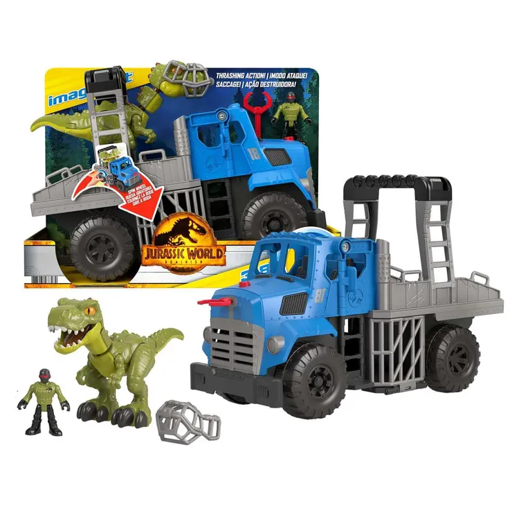 Juguete FISHER PRICE Imaginext Jurassic World Transportadora De Dinosaurios