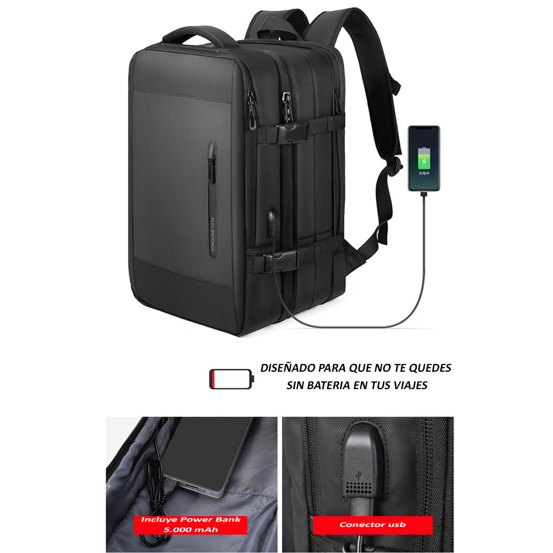 MORRAL VIAJERO EXPANDIBLE