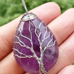 Collar Árbol De La Vida Cuarzo Amatista